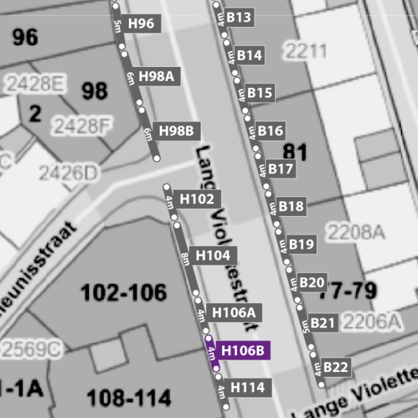 Standplaats H106B op zondag