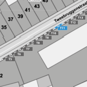 Standplaats T11 op zaterdag