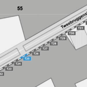 Standplaats T25 op zaterdag